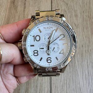 SILVER NIXON 51-30 CHRONO WATCH